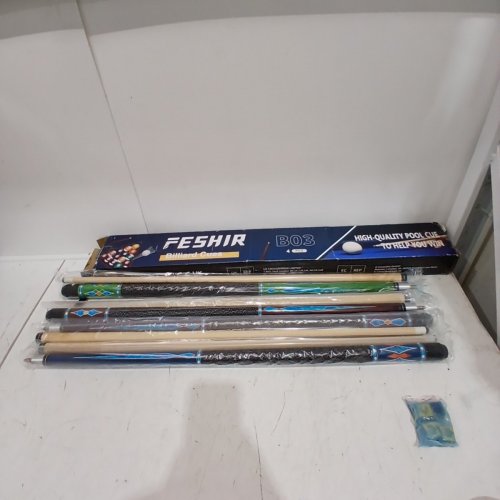 4PC FESHIR BILLIARD CUES - 58" - MULTI (MODEL: B03) image 3