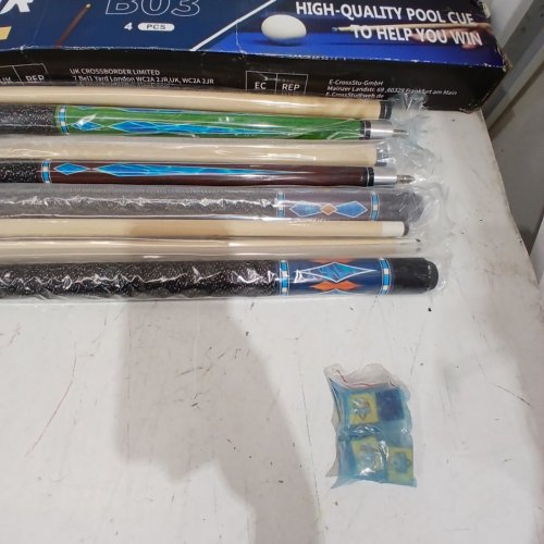 4PC FESHIR BILLIARD CUES - 58" - MULTI (MODEL: B03) image 4