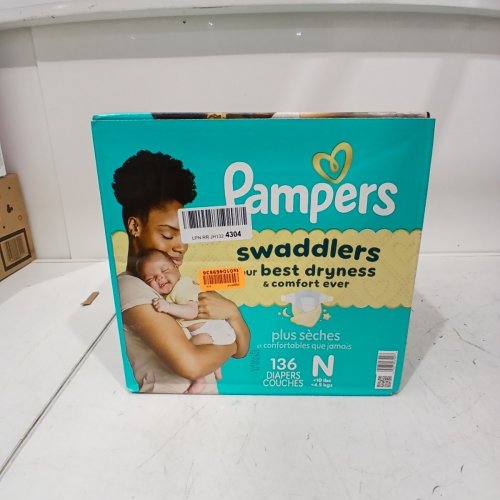 136PK PAMPERS SWADDLERS DISPOSABLE BABY DIAPERS - NEWBORN SIZE image 3