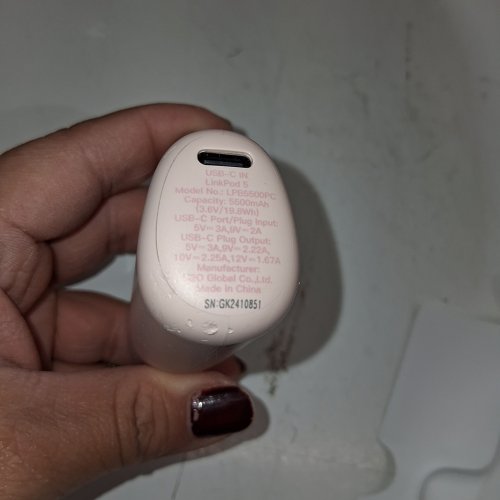 IWALK LINKPOD 5 USB-C FAST CHARGING PORTABLE CHARGER - 5500 MAH - PINK (MODEL: LPB5500PC) image 5