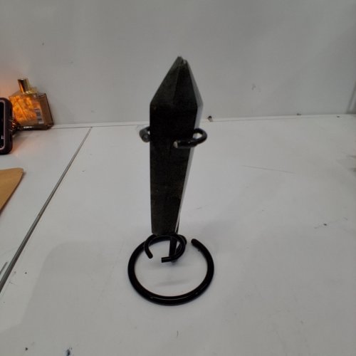 CARVED LABRADORITE CRYSTAL TOWER WITH STAND DISPLAY - 4" image 2