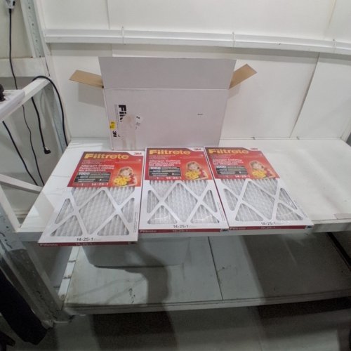 3PK 3M FILTRETE MICRO ALLERGEN DEFENSE FURNACE FILTER MPR 1000 - 14" X 25" X 1" - WHITE (MODEL: 9801DC-6C) image 3