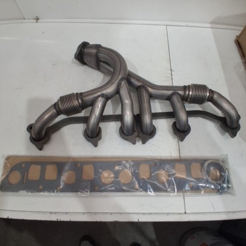 JDMSPEED EXHAUST MANIFOLD & GASKET KIT REPLACEMENT FOR GRAND CHEROKEE WRANGLER 4.0 L REPLACEMENT FOR JEEPS SELECT 1991-1999 (4.0 L ENGINE ONLY) REPLACES 33007072, 4883385 - STAINLESS STEEL image 2