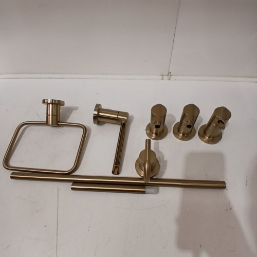 4PC DELTA NICOLI BATH HARDWARE SET - CHAMPAGNE BRONZE (MODEL: NIC64-CZ) image 4