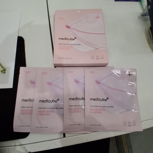 4PK MEDICUBE PDRN PINK COLLAGEN GEL MASK - PINK image 2