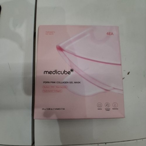 4PK MEDICUBE PDRN PINK COLLAGEN GEL MASK - PINK image 3