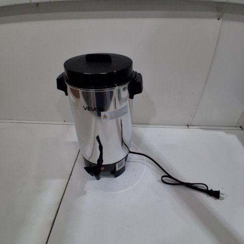 COMMERCIAL COFFEE URN DISPENSER/ELECTRIC BOILER FOR FAST BREWING - 42 CUPS - 120 V - STAINLESS STEEL/BLACK (MODEL: FCMLA042) image 5