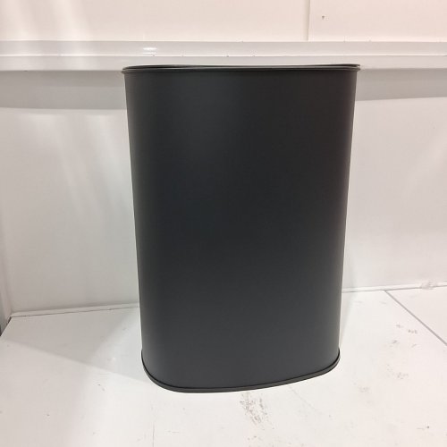 OVAL GARBAGE TRASH CAN - 13 GALLON - BLACK (MODEL: TC-1350R-SS) image 2