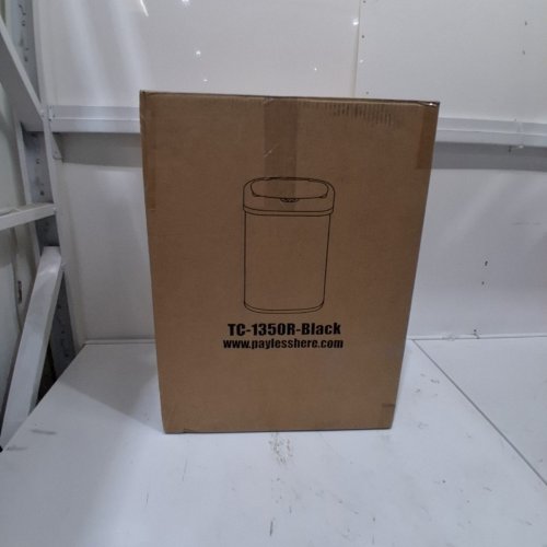 OVAL GARBAGE TRASH CAN - 13 GALLON - BLACK (MODEL: TC-1350R-SS) image 4