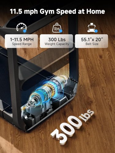 KING SMITH WALKINGPAD ELITE SMART DOUBLE FOLD TREADMILL WITH LED DISPLAY (MODEL: WP510B44) image 2