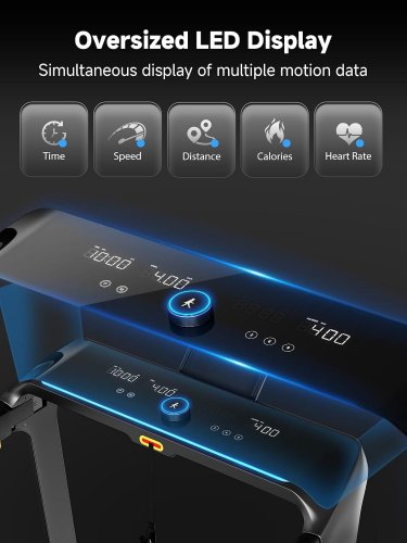 KING SMITH WALKINGPAD ELITE SMART DOUBLE FOLD TREADMILL WITH LED DISPLAY (MODEL: WP510B44) image 4