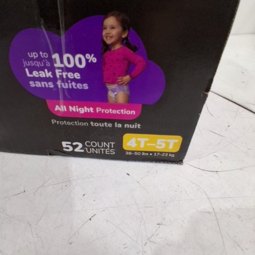 52PK HUGGIES MINNIE MOUSE PULL UPS GIRLS NIGHT TIME POTTY TRAINING PANTS - 4T-5T (MODEL: 5598101) image 4