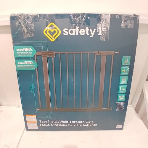 SAFETY 1ST EASY INSTALL WALK THROUGH BABY GATE ADJUSTABLE - 29" TO 38" X 28" TALL - BLACK (MODEL: GA105CBLKF2) image 4