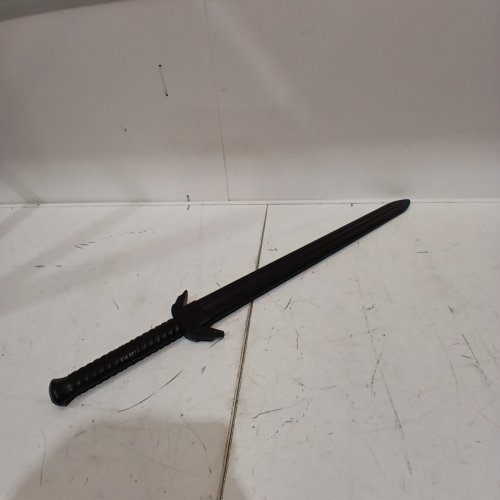 PLASTIC MARTIAL ARTS MEDIEVAL TRAINING SWORD - 33" - BLACK image 2
