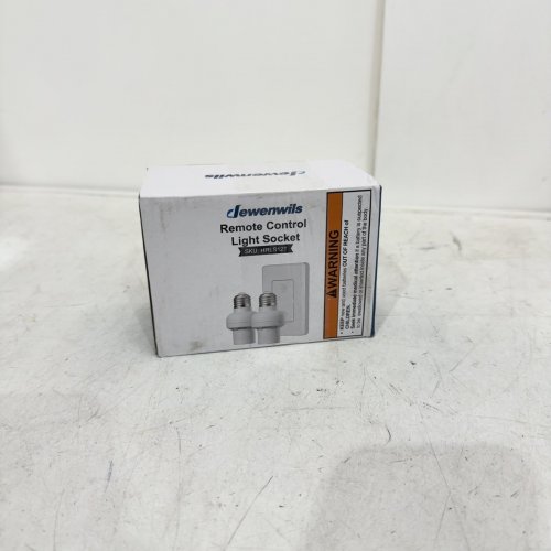 2PK DEWENWILS REMOTE-CONTROLLED, WIRELESS LIGHT SOCKET W/ WALL-MOUNT SWITCH - NO WIRING REQUIRED - EXPANDABLE - WHITE (MODEL: RHRLS12B) image 3