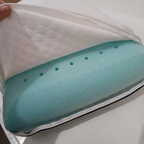 GEL MEMORY FOAM PILLOW - QUEEN - WHITE image 3