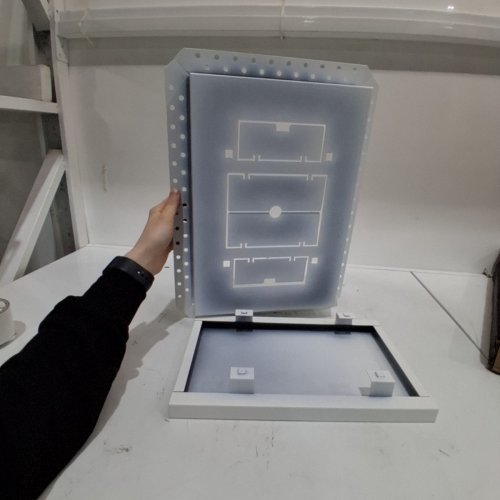ARIA VENT FLUSH DRYWALL PRO AIR REGISTER - 17" X 12.5" - SATIN WHITE image 2