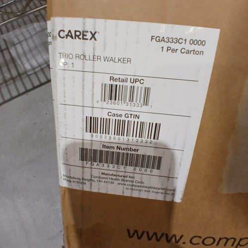 CAREX TRIO ROLLER WALKER - BLUE (ITEM: FGA333C1 0000) image 2
