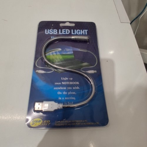 2PK USB LED NOTEBOOK LIGHT FOR KEYBOARDS - 14" - SILVER image 2