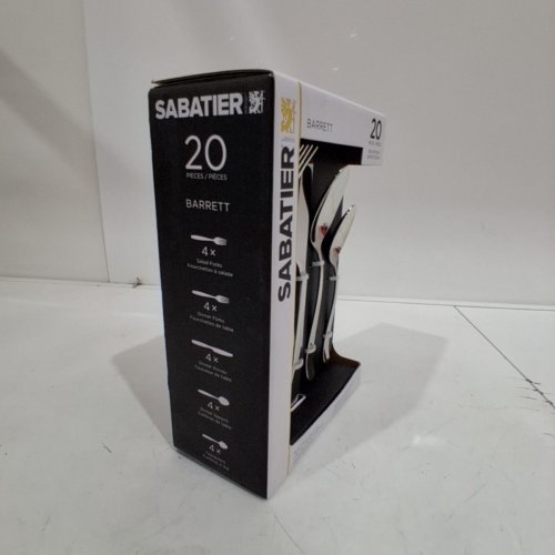 20PC SABATIER FLATWARE SET - STAINLESS STEEL (STYLE: BARRETT) image 5