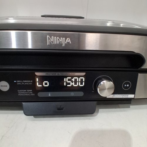 NINJA SIZZLE PRO INDOOR GRIDDLE + GRILL WITH NONSTICK PLATES - EXTRA LARGE (XL/20") - BLACK (MODEL: ‎GX101C) image 2