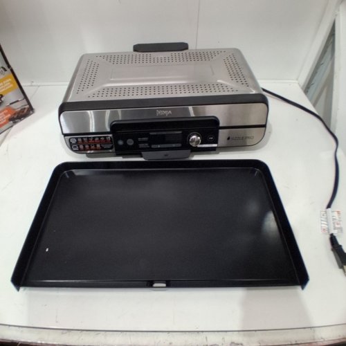NINJA SIZZLE PRO INDOOR GRIDDLE + GRILL WITH NONSTICK PLATES - EXTRA LARGE (XL/20") - BLACK (MODEL: ‎GX101C) image 3