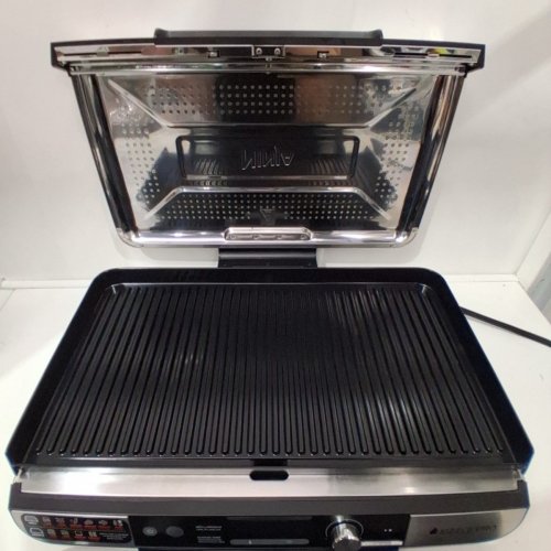 NINJA SIZZLE PRO INDOOR GRIDDLE + GRILL WITH NONSTICK PLATES - EXTRA LARGE (XL/20") - BLACK (MODEL: ‎GX101C) image 4