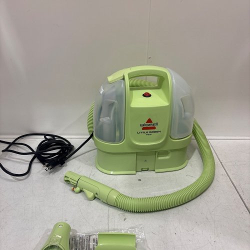 BISSELL LITTLE GREEN MINI CORDED PORTABLE CARPET AND UPHOLSTERY DEEP CLEANER WITH SELF-CLEANING TOUGH STAIN TOOL, HYDRORINSE TOOL AND A 8OZ LITTLE GREEN FORMULA, 4075B image 3