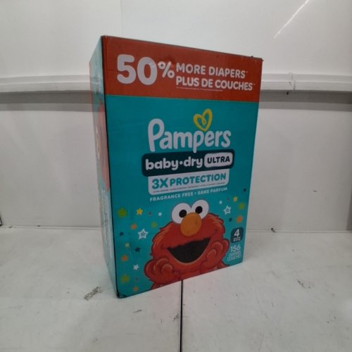 156PK PAMPERS BABY DRY ULTRA DIAPERS - SIZE 4 image 2