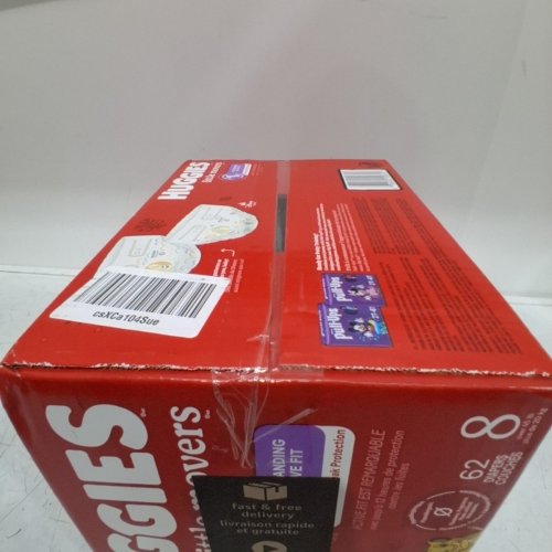 62PK HUGGIES LITTLE MOVERS DIAPERS - SIZE 8 image 3