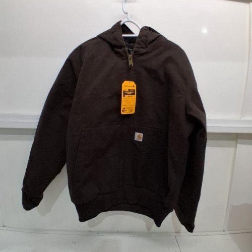 MEN'S CARHARTT LOOSE FIT WASHED DUCK INSULATED ACTIVE JACKET - MEDIUM - BROWN (STYLE: J130-M) image 3