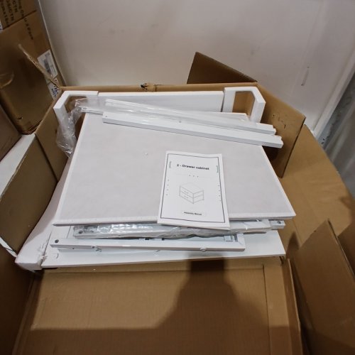 2PK KITMENT STACKABLE STORAGE DRAWERS - 16" X 20" X 15" - WHITE image 2