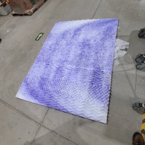 MEMORY FOAM MATTRESS TOPPER - QUEEN - PURPLE/WHITE image 3
