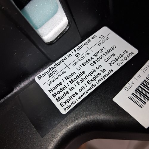 EVENFLO LITEMAX SPORT REAR-FACING INFANT CAR SEAT - 30LBS MAX - GRAPHITE GREY (MODEL: CS100112403C) image 2