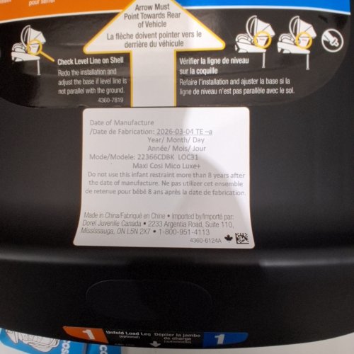 MAXI-COSI MICO LUXE+ INFANT CAR SEAT, LIGHTWEIGHT, EASY INSTALL WITH MAXILOCK - 30LB MAX - BLACK (MODEL: 22366CDBK) image 3