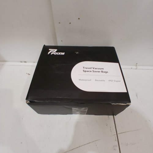 3PK POIXM VACUUM BAGS FOR TRAVEL WITH WIRELESS PUMP - BLACK image 3