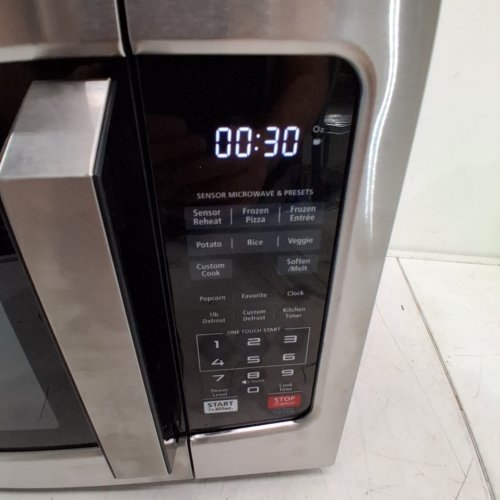 TOSHIBA COMPACT COUNTERTOP MICROWAVE OVEN - 1.2CU.FT - 1500W - STAINLESS STEEL (MODEL: ML-EM31P(SS)/CA) image 2