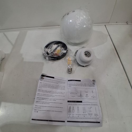GLOBE CEILING LIGHT - 6" - BLACK (MODEL: GLOBE-15/20-JP) image 2