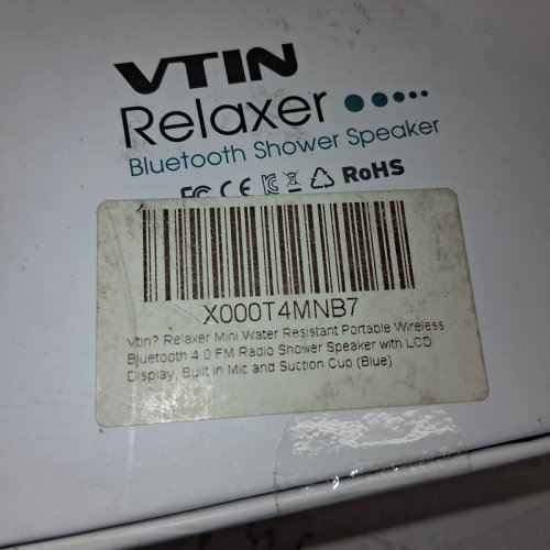 VTIN BLUETOOTH SHOWER SPEAKER - BLUETOOTH 4.0 - BLUE image 3
