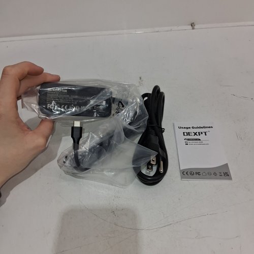 DEXPT AC ADAPTER USB TYPE C TIP - 45W - BLACK (MODEL: PDADP200225MD) image 3