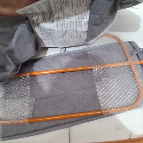 3 IN 1 BABY BASSINET WITH ADJUSTABLE HEIGHT AND WHEELS - GREY/BROWN (MODEL:‎ UU001) image 4