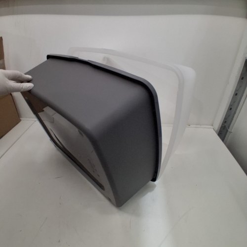 IRIS OPEN TOP CAT LITTER BOX KIT WITH SHIELD - 16" X 12" - GREY/CLEAR (MODEL: CLH-12) image 3