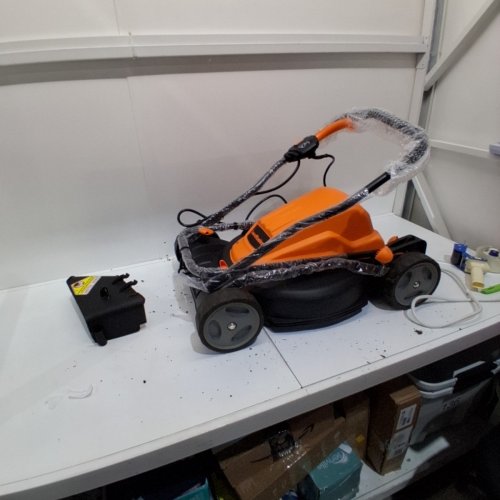 LAWNMASTER 19" ELECTRIC LAWN MOWER - 1.5"-4" DEPTH - 12AMP - BLACK/ORANGE (MODEL: ME1218X) image 3