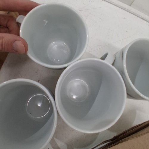 16PC SAFDIE & CO. PREMIUM CHIP-RESISTANT PORCELAIN DINNERSET - DISHWASHER & MICROWAVE SAFE - COUPE MARBLE (MODEL: AM02721EC) image 4