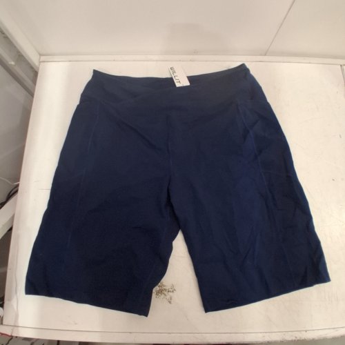 WOMEN'S WILLIT V-CROSS WAIST YOGA SHORTS - 2XL - NAVY image 2