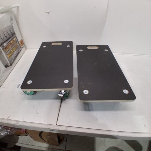 2PK FURNITURE DOLLY - 22.6" X 11.4" X 4.6" - 550LBS CAP - BLACK/TEAL (MODEL: SXT-0100) image 2