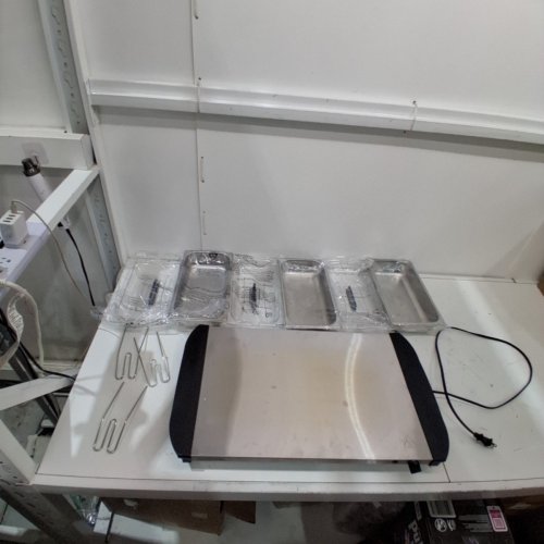 PROCTOR SILEX ADJUSTABLE HEAT BUFFET SERVER & FOOD WARMER WITH 3 OVEN-SAFE DISHES - 2.5QT /EACH - STAINLESS STEEL (MODEL: 34300RG) image 3