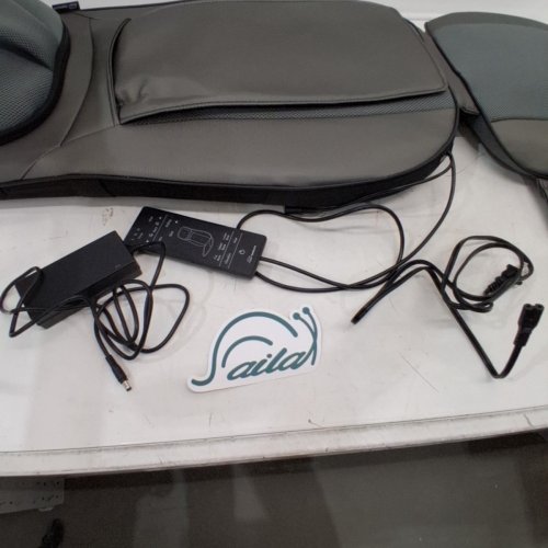 SNAILAX SHIATSU HEATED NECK, SHOULDERS & FULL BACK ROLLING MASSAGER- GREY (MODEL: SL-233) image 4