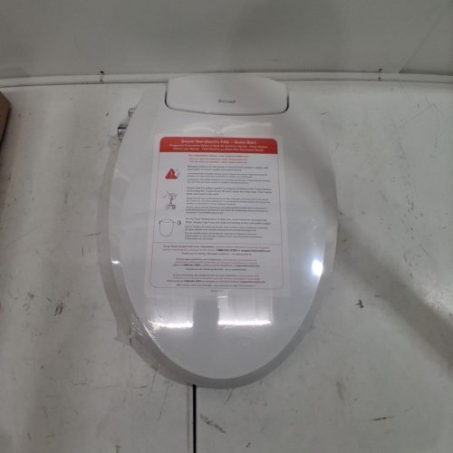 BRONDELL SWASH DUAL TEMPERATURE NON-ELECTRIC ELONGATED SLOW CLOSE BIDET TOILET SEAT - 14" X 20" - WHITE - (MODEL : CANS102-EW) image 2