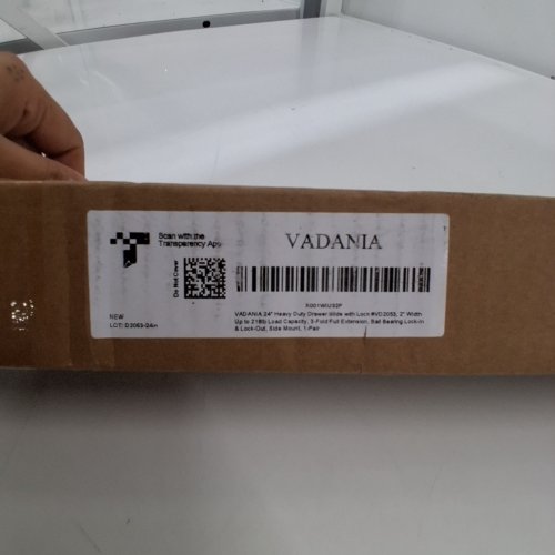 VADANIA HEAVY DUTY FULL EXTENSION LOCKING DRAWER SLIDES - 24" 210 LBS CAP (MODEL: D2053-24") image 2
